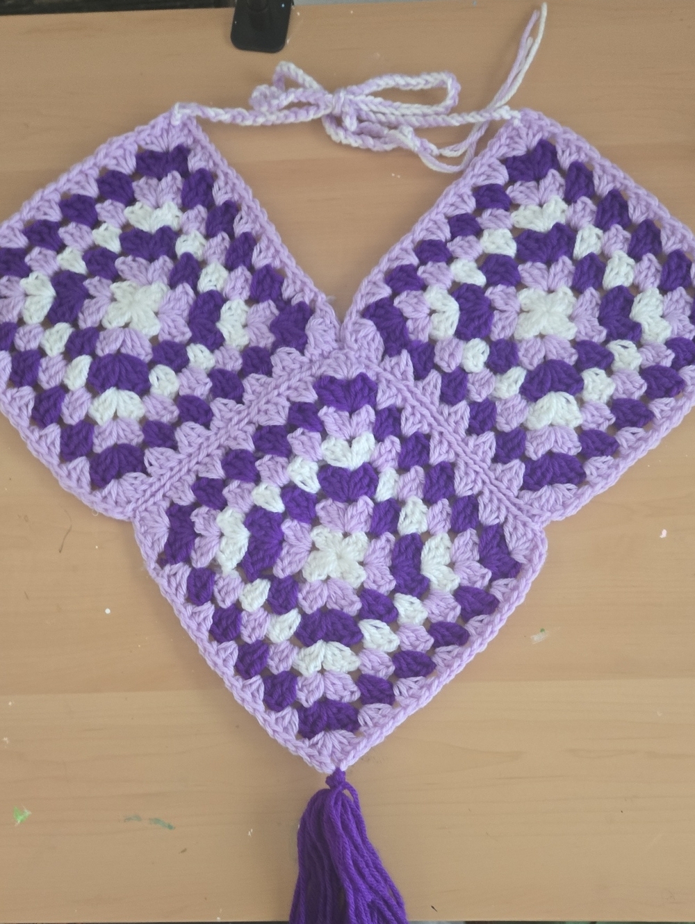 Handmade Crochet Triangle Top